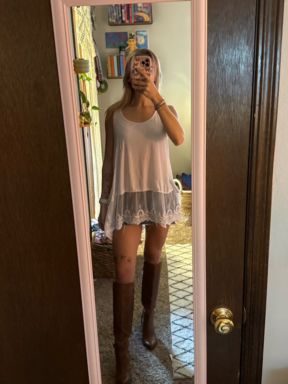 Umgee White Scoop Neck Tank Top